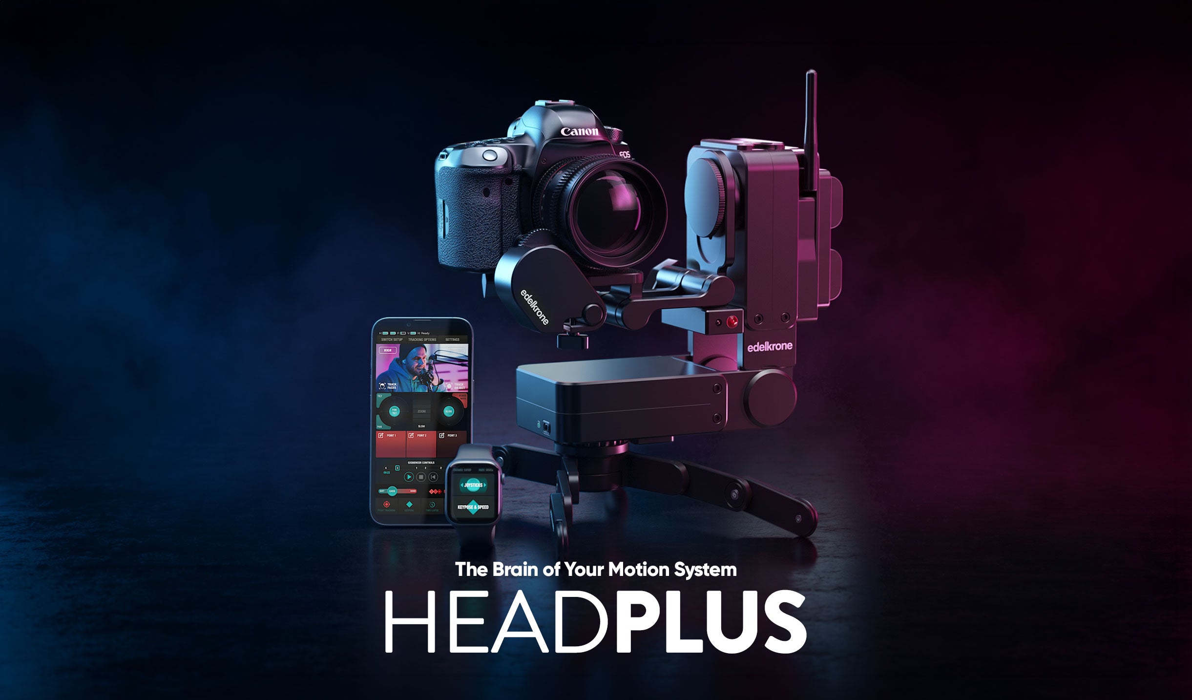 edelkrone HEADPLUS PRO モーター式ヘッド HeadPLUS v3 Motorized Pan & Tilt Head, Focus-Ready | edelkrone