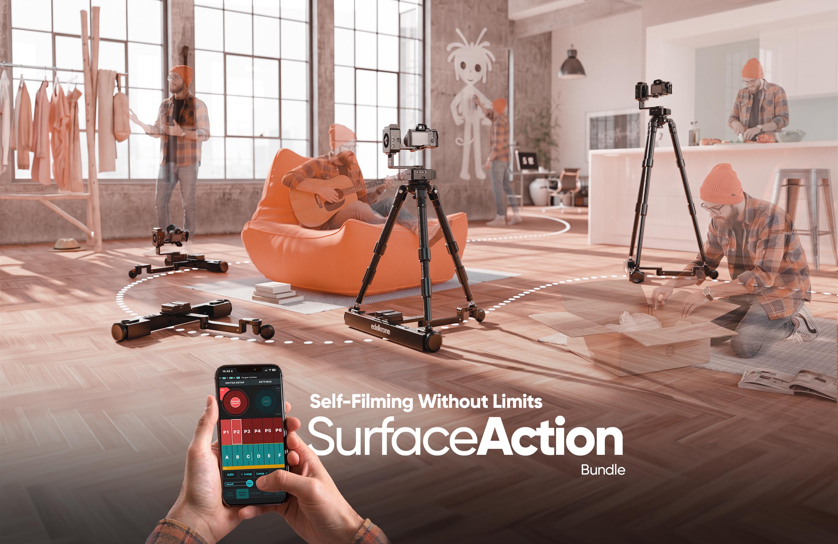 【超美品】edelkrone／SurfaceONE高性能モーションコントロール可 SurfaceAction Bundle