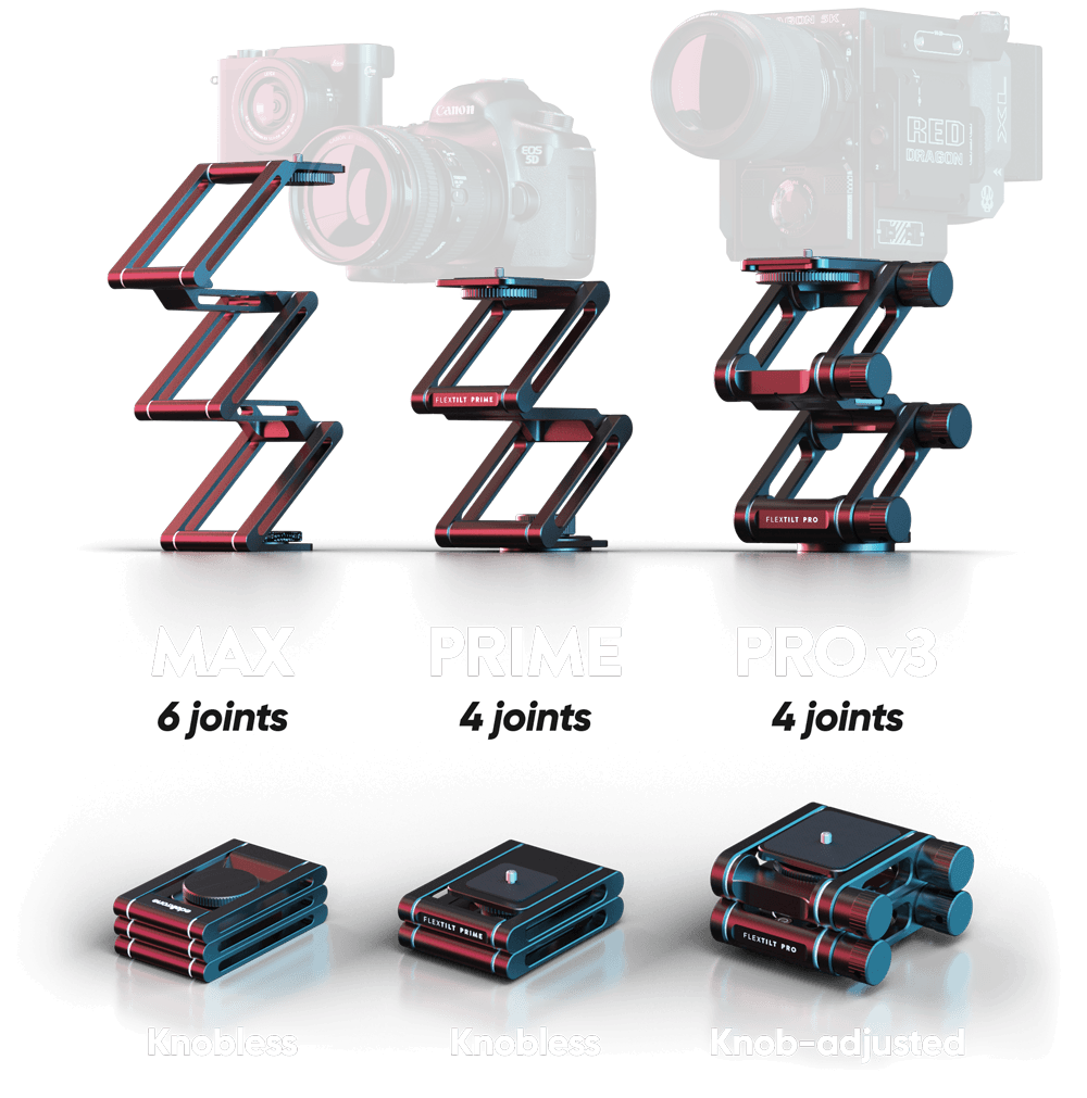 edelkrone FlexTILT models comparison image